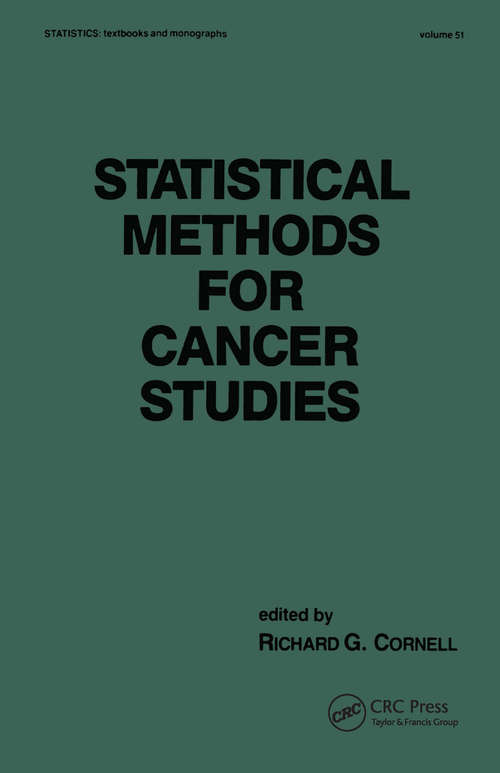 Book cover of Statistical Methods for Cancer Studies