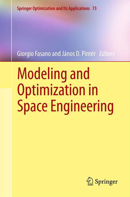 Book cover of Modeling and Optimization in Space Engineering