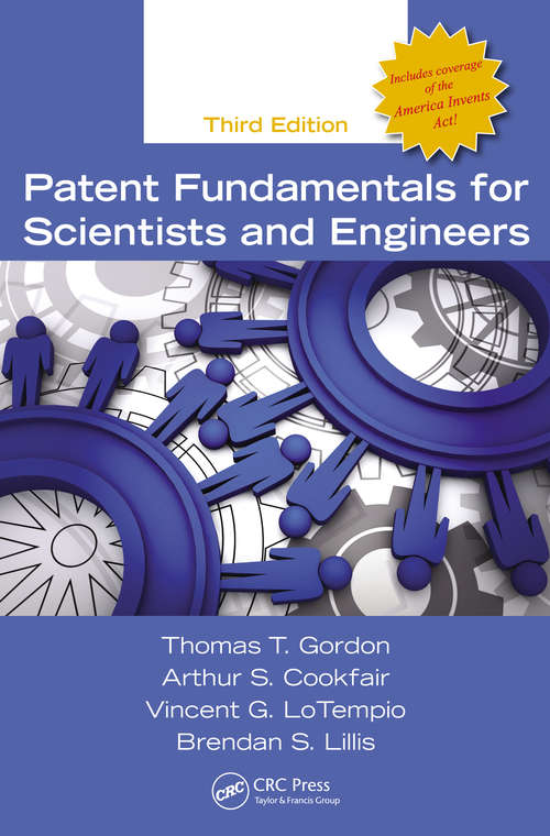 Book cover of Patent Fundamentals for Scientists and Engineers