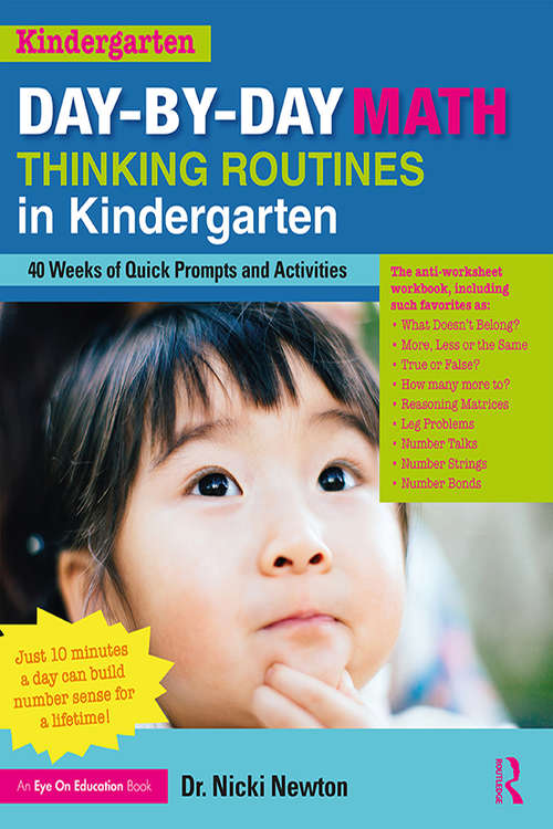 Book cover of Day-by-Day Math Thinking Routines in Kindergarten: 40 Weeks of Quick Prompts and Activities