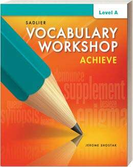 Book cover of Vocabulary Workshop Achieve: Level A