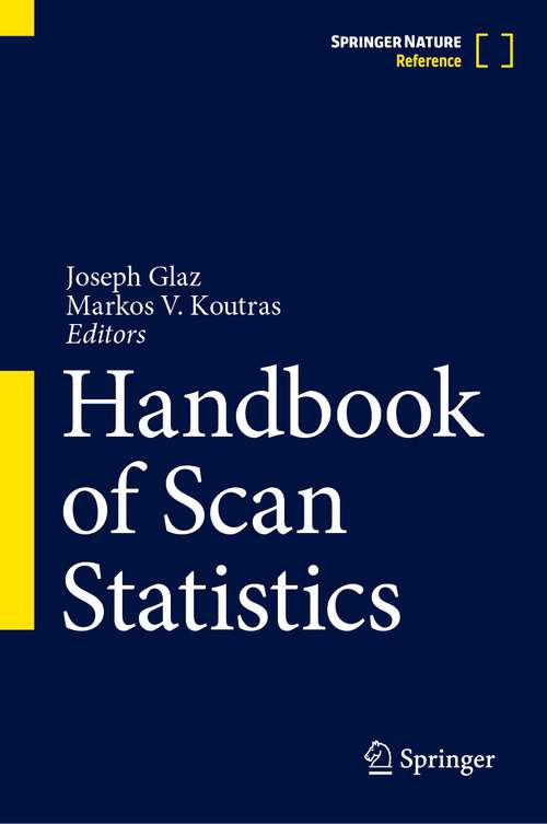 Book cover of Handbook of Scan Statistics (2024)