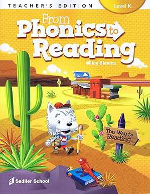 Book cover of From Phonics to Reading, Level K, Teacher's Edition