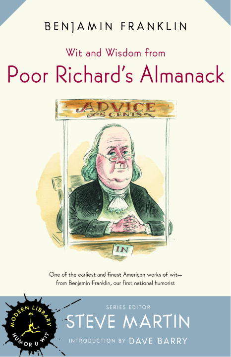 Book cover of Wit and Wisdom from Poor Richard's Almanack