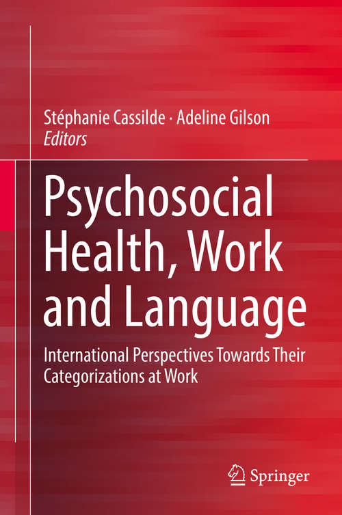 Book cover of Psychosocial Health, Work and Language