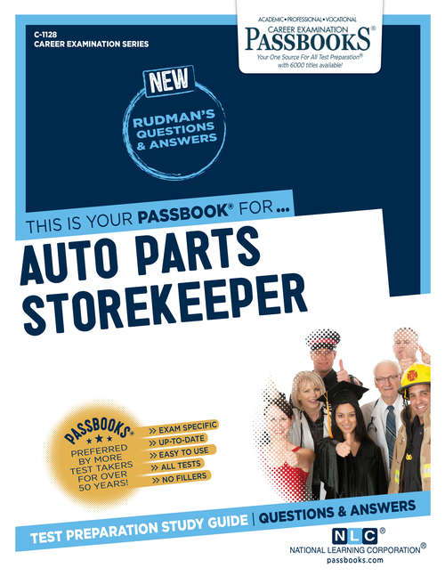 Book cover of Auto Parts Storekeeper: Passbooks Study Guide (Career Examination Series)