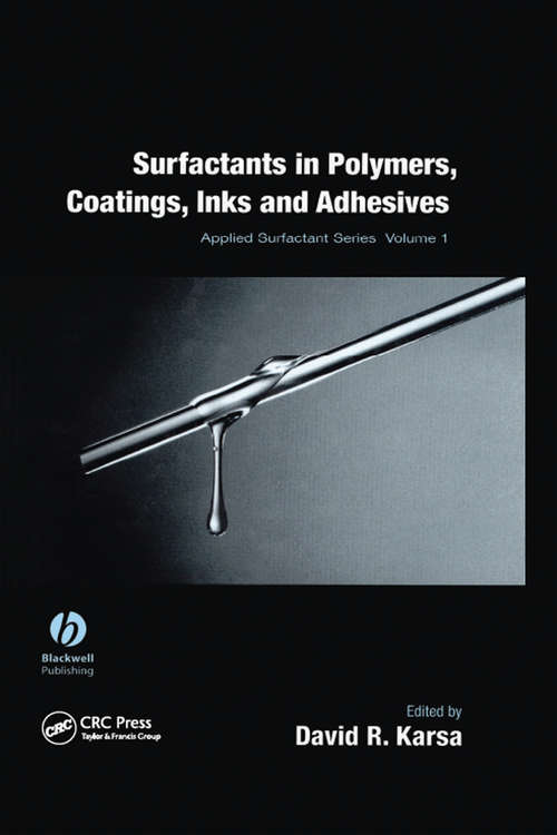 Book cover of Surfactants in Polymers, Coatings, Inks, and Adhesives