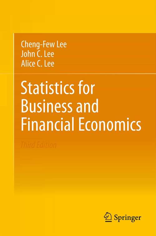 Book cover of Statistics for Business and Financial Economics