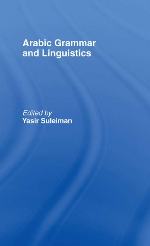 Book cover of Arabic Grammar and Linguistics