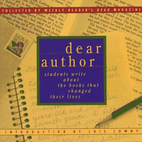 Book cover of Dear Author: Students Write About the Books That Changed Their Lives