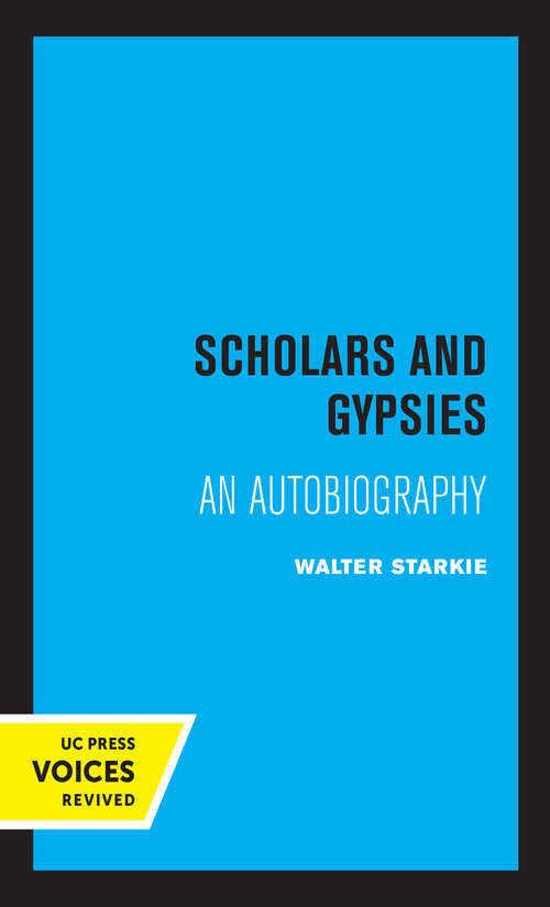 Book cover of Scholars and Gypsies: An Autobiography