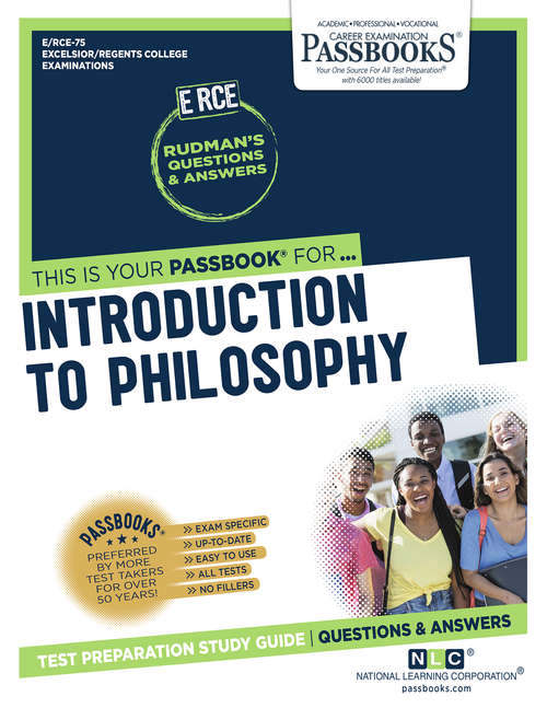 Book cover of Introduction to Philosophy: Passbooks Study Guide (Excelsior/Regents College Examination Series)