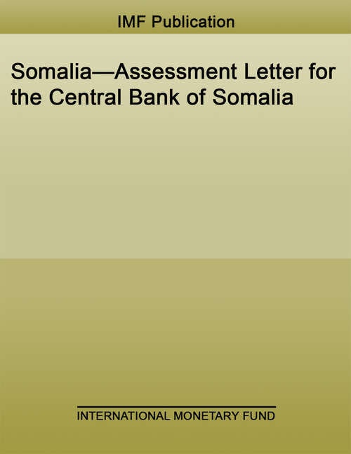 Book cover of Somalia—Assessment Letter for the Central Bank of Somalia