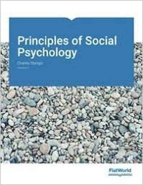 Book cover of Principles of Social Psychology Version 2.0