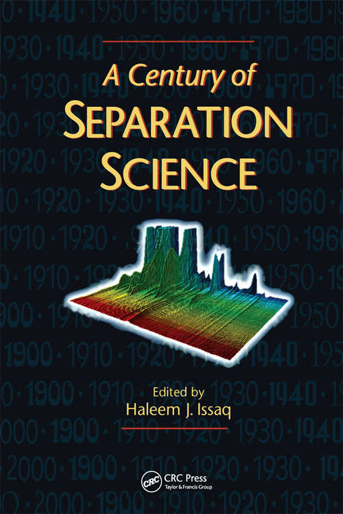 Book cover of A Century of Separation Science (1)