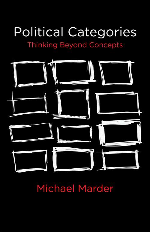 Book cover of Political Categories: Thinking Beyond Concepts