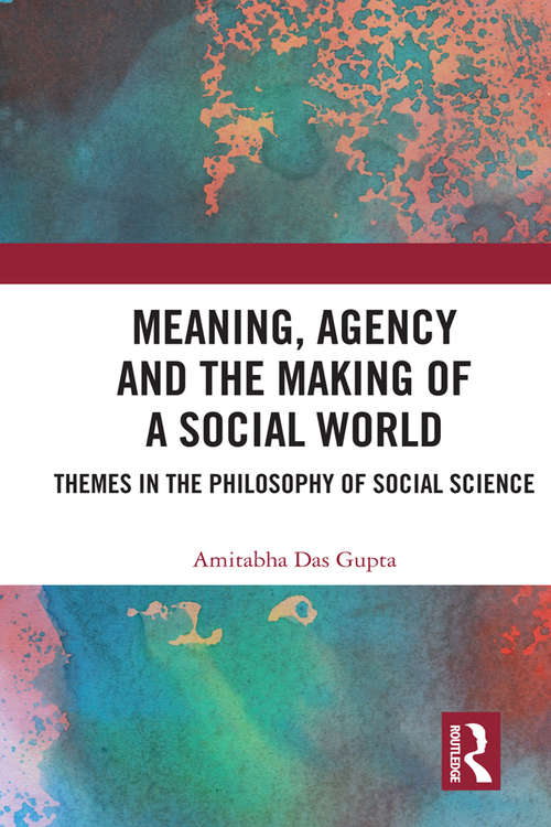 Book cover of Meaning, Agency and the Making of a Social World: Themes in the Philosophy of Social Science