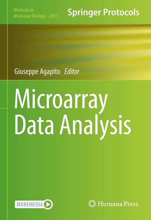Book cover of Microarray Data Analysis (1st ed. 2022) (Methods in Molecular Biology #2401)