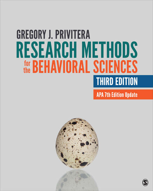 Book cover of Research Methods for the Behavioral Sciences (Third Edition (Updated Edition))