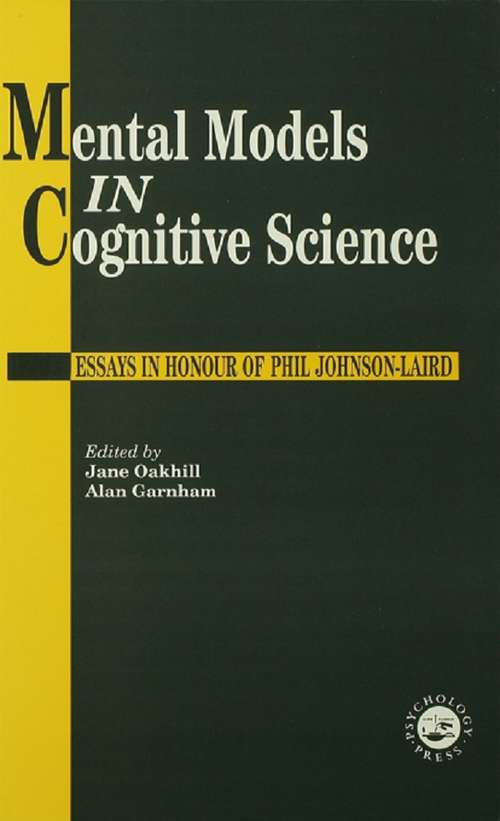 Book cover of Mental Models In Cognitive Science: Essays In Honour Of Phil Johnson-Laird