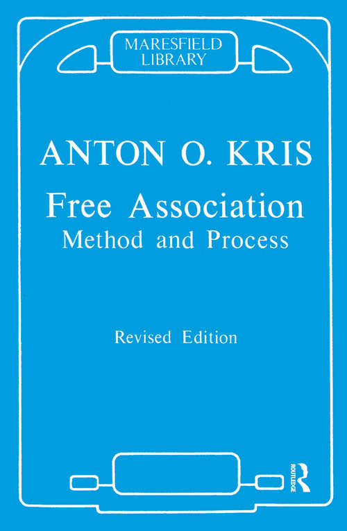 Book cover of Free Association: Method and Process (2)