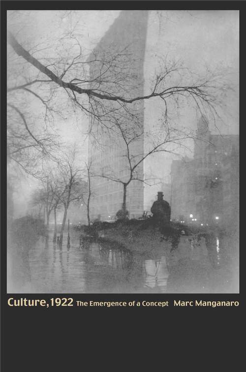 Book cover of Culture, 1922: The Emergence of a Concept
