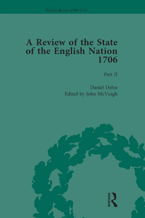 Book cover of Defoe's Review 1704-13, Volume 3 (Defoe's Review 1704–13)