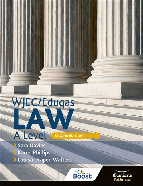 Book cover of WJEC/Eduqas Law A Level: Second Edition (2)