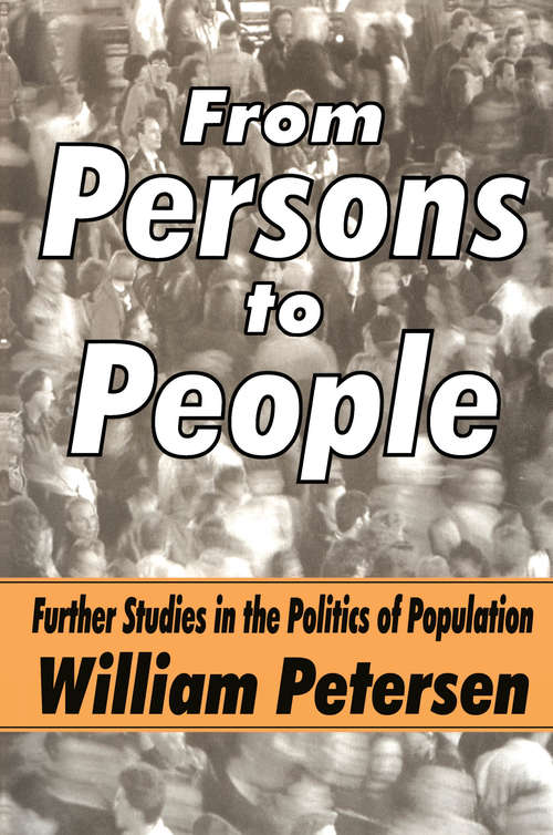 Book cover of From Persons to People: A Second Primer in Demography