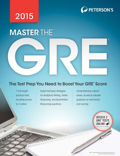 Book cover of Master the GRE 2015