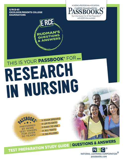 Book cover of RESEARCH IN NURSING: Passbooks Study Guide (Excelsior/Regents College Examination Series: Pep-65)