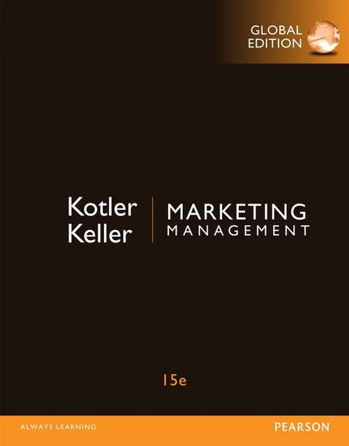 Book cover of Marketing Management (15th Global Edition)
