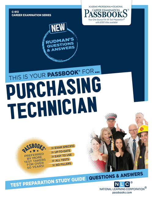 Book cover of Purchasing Technician: Passbooks Study Guide (Career Examination Series: C-913)