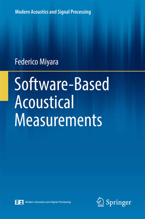 Book cover of Software-Based Acoustical Measurements