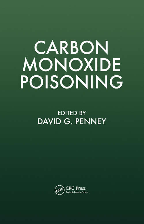 Book cover of Carbon Monoxide Poisoning