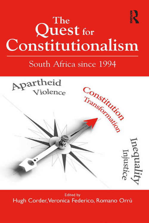 Book cover of The Quest for Constitutionalism: South Africa since 1994