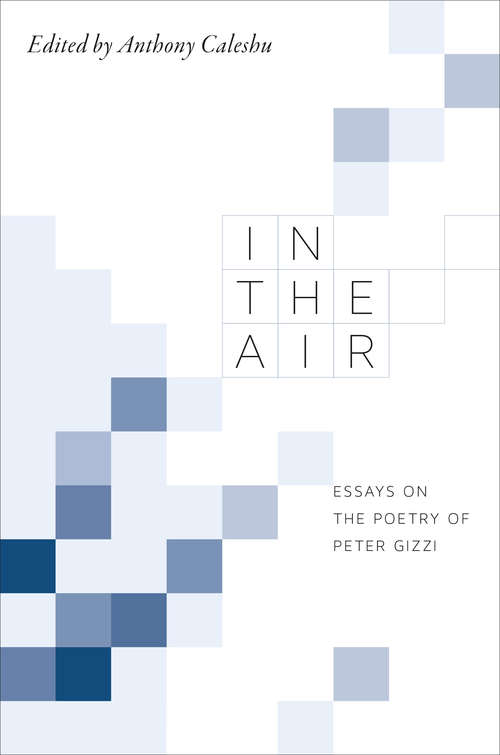Book cover of In the Air: Essays on the Poetry of Peter Gizzi