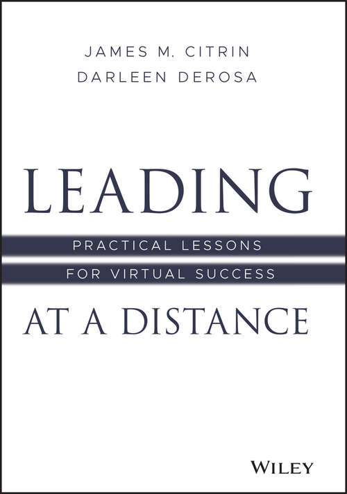 Book cover of Leading at a Distance: Practical Lessons for Virtual Success