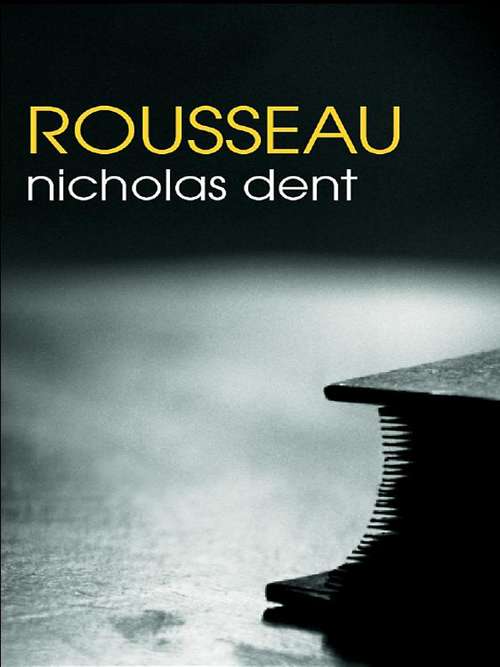 Book cover of Rousseau (The Routledge Philosophers)