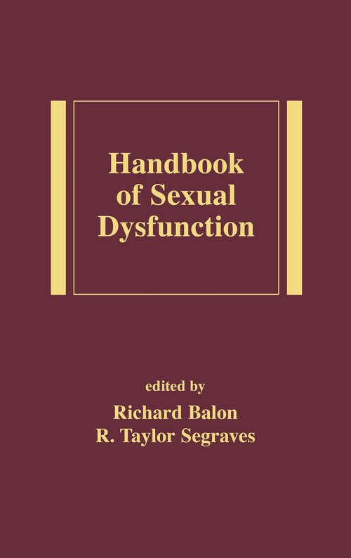 Book cover of Handbook of Sexual Dysfunction