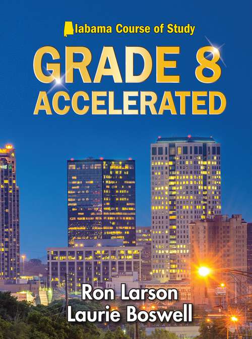 Book cover of Big Ideas Math Alabama 2022 Grade 8 Accelerated