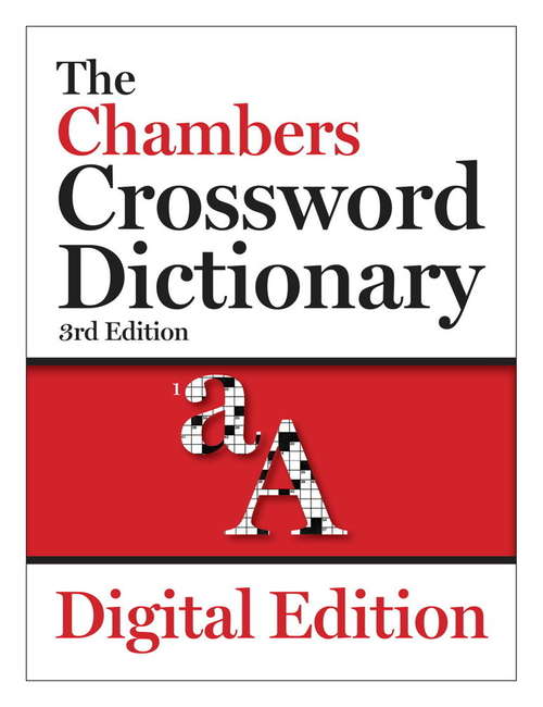 Book cover of The Chambers Crossword Dictionary, 3rd edition