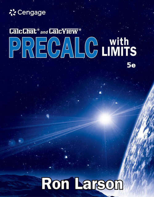 Book cover of Precalc with Limits with CalcChat® and CalcView®