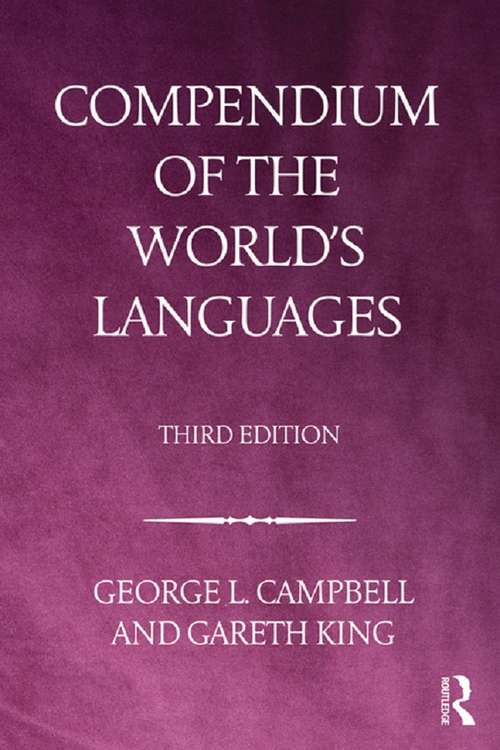Book cover of Compendium of the World's Languages (3)