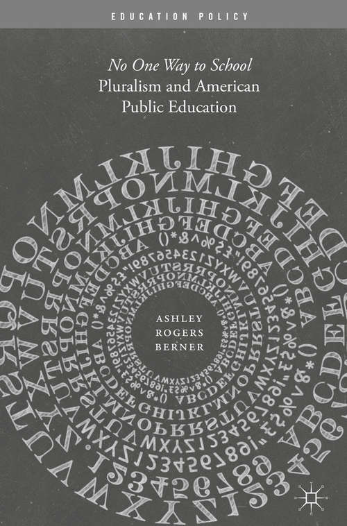 Book cover of Pluralism and American Public Education