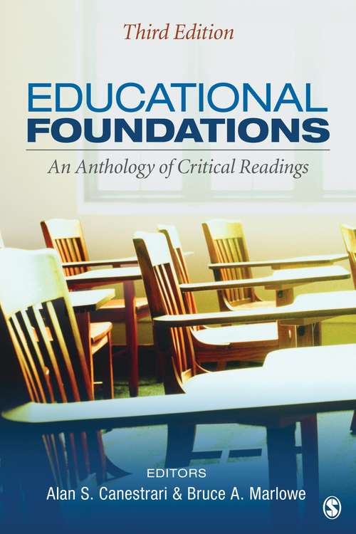 Book cover of Educational Foundations: An Anthology of Critical Readings