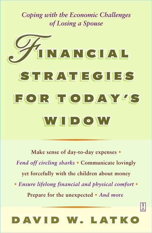 Book cover of Financial Strategies for Today's Widow