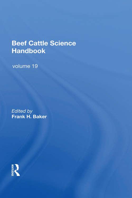 Book cover of Beef Cattle Science Handbook, Vol. 19