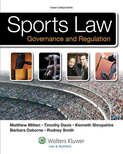 Book cover of Sports Law: Governance and Regulation