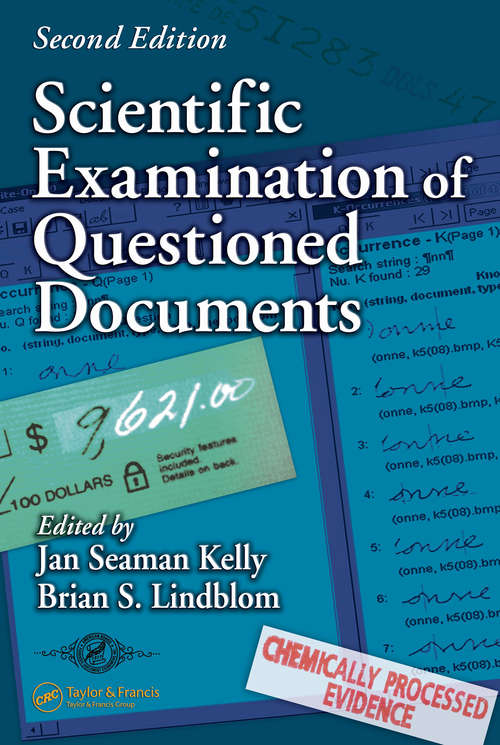 Book cover of Scientific Examination of Questioned Documents (Forensic and Police Science Series)